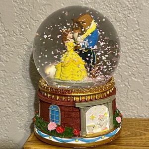New Disney Beauty and the Beast musical snow globe